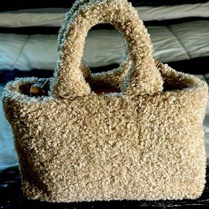 Teddy Tote Bag/ Adjustable Crossbody strap